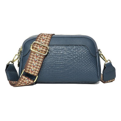 🔥49% ZNIŻKI🔥Damska torba crossbody ze skóry bydlęcej z wzorem aligatora