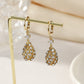 [best gift] Elegant Drop Shape Rhinestone Earrings